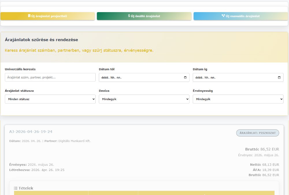 Donkey Starter árajánlat szerkesztő