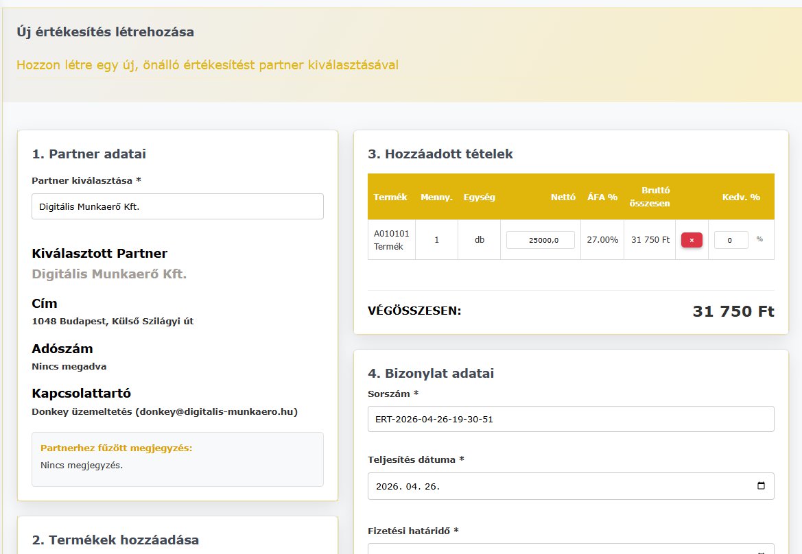 Donkey Starter értékesítés szerkesztő